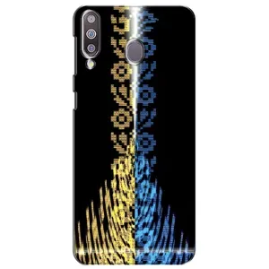 Силиконовый Чехол на Samsung Galaxy M30 (M305) (Патриотическая вышиванка)