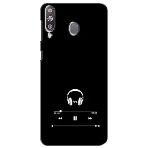 Чехол с картинками на черном фоне для Samsung Galaxy M30 (M305) (Плеер)