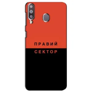 Чехлы УПА (Красно-Чёрный) на Samsung Galaxy M30 (M305) (Правый Серктор)