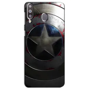 Чехол с Щитом Капитана Америки на Samsung Galaxy M30 (M305) (Ретро Щит Капитана)