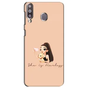 Силиконовый Чехол на Samsung Galaxy M30 (M305) с картинкой Стильных Девушек (С собакой)