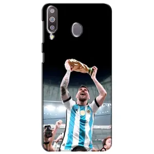 Чехлы Лео Месси Аргентина для Samsung Galaxy M30 (M305) (Счастливый Месси)