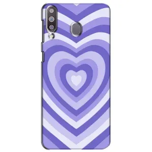 Чехлы с тематикой "Маленькие Сердечки" на Samsung Galaxy M30 (M305) (Сердце фиолет)