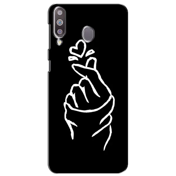 Чехол с рисунком «Сердце на черном» для Samsung Galaxy M30 (M305) Чехол с рисунком «Сердце на черном» для Samsung Galaxy M30 (M305)