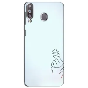 Чехлы (Знак сердечка) на Samsung Galaxy M30 (M305) (Сердце на голубом)