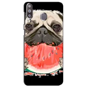 Чехол (ТПУ) Милые собачки для Samsung Galaxy M30 (M305) (Смешной Мопс)