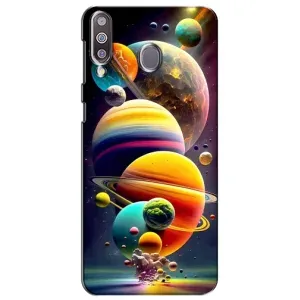 Чехол (ТПУ) с планетами на Samsung Galaxy M30 (M305) (Солнечна система)