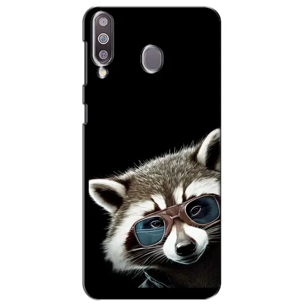 Чехол с рисунком «Стильный Енот» для Samsung Galaxy M30 (M305) Чехол с рисунком «Стильный Енот» для Samsung Galaxy M30 (M305)
