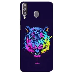 Силиконовый бампер с картинкой животных для Samsung Galaxy M30 (M305) (Тигр-Арт)