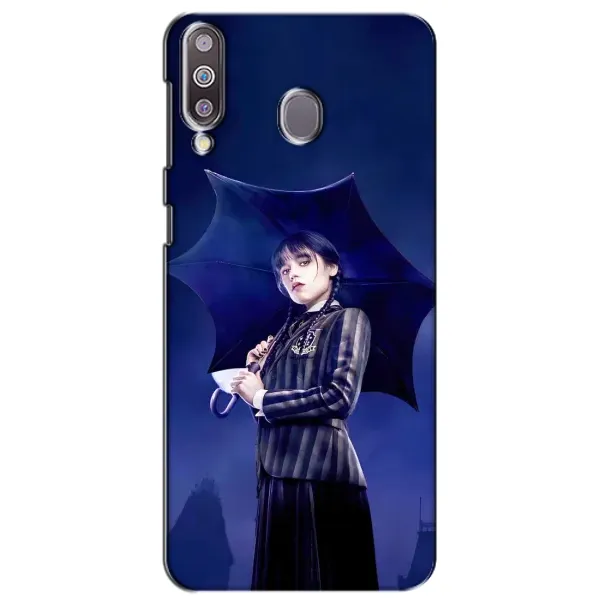 Чехол с рисунком «Уэнсдей с зонтом» для Samsung Galaxy M30 (M305)