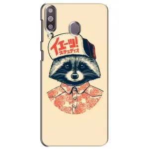 Силиконовый Чехол с Енотами на Samsung Galaxy M30 (M305) (В кепчику)