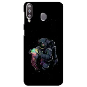 Силиконовый Чехол с принтом "Космонавты" на Samsung Galaxy M30 (M305) (В руках земля)