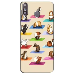 Чехол с Прикольным принтом на Samsung Galaxy M30 (M305) (Ёга свинок)