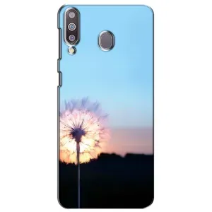 Силиконовый Чехол с одуванчиками на Samsung Galaxy M30 (M305) (Закат с одуванчиком)