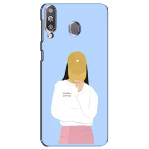 Силиконовый Чехол на Samsung Galaxy M30 (M305) с картинкой Стильных Девушек (Желтая кепка)