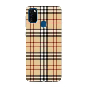 Чехол с Брендами одежды на Самсунг Галакси М30с (Burberry стиль)