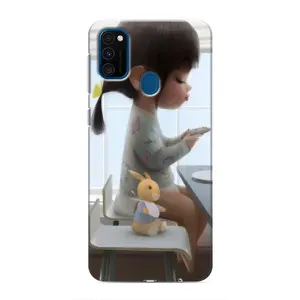 Дівчачий Чохол для Samsung Galaxy M30s (M307) (ДІвчина з іграшкою)