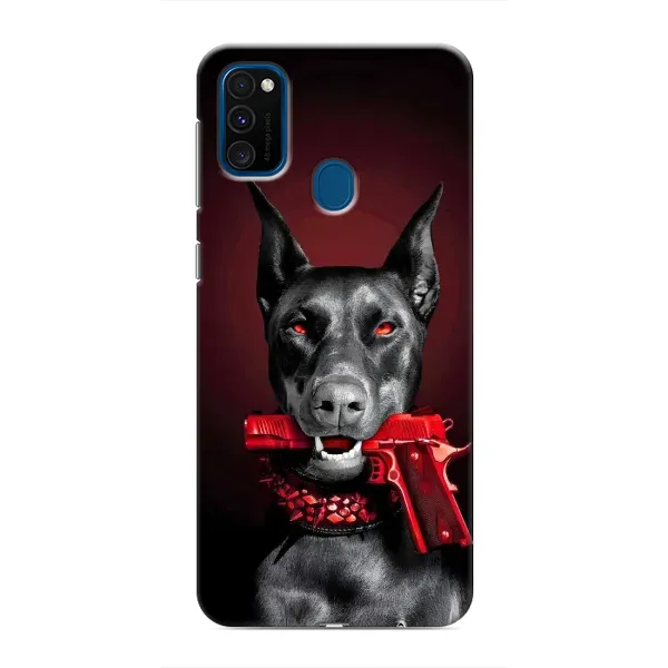 Чехол с рисунком «Доберман злой» для Samsung Galaxy M30s (M307)