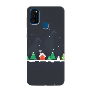 Силіконовий бампер на різдво для Samsung Galaxy M30s (M307) (Місто зимове)