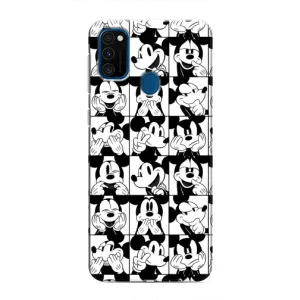Чохли з принтом Міккі Маус на Samsung Galaxy M30s (M307) (Колаж Микки Маус)