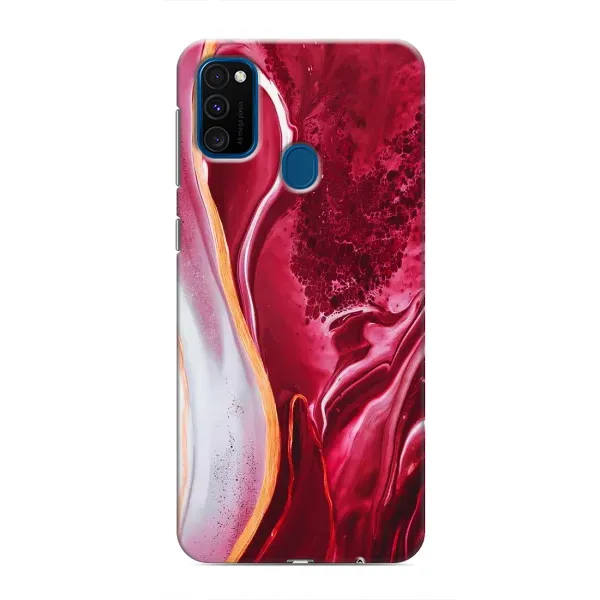 Чехол с рисунком «Красный мрамор» для Samsung Galaxy M30s (M307) Чехол с рисунком «Красный мрамор» для Samsung Galaxy M30s (M307)