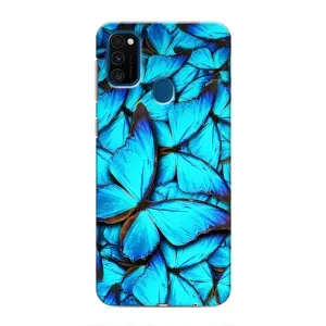 Силиконовый бампер с картинкой животных для Samsung Galaxy M30s (M307) (Крылья бабочек)