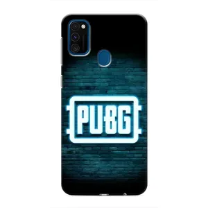 Чохол (TPU) з картинкою "Лого Пабг" на Самсунг Галаксі М30с (Лого PUBG)