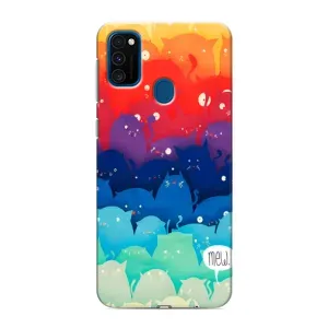 Силиконовый чехол с котиком для Samsung Galaxy M30s (M307) (Mew)