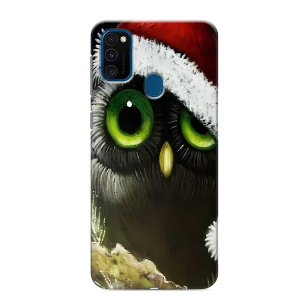 Чехол с рисунком «Новогодняя Сова» для Samsung Galaxy M30s (M307) Чехол с рисунком «Новогодняя Сова» для Samsung Galaxy M30s (M307)