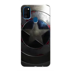 Чехол с Щитом Капитана Америки на Samsung Galaxy M30s (M307) (Ретро Щит Капитана)