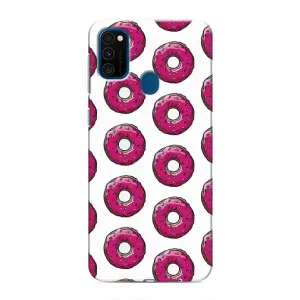 Чохол з зображенням смачної їжі для Samsung Galaxy M30s (M307) (Рожеві пончик)