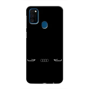 Силиконовый бампер с картинкой машины на Samsung Galaxy M31 (Силует Audi)