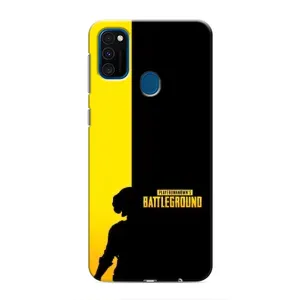Чохол (TPU) з картинкою "Лого Пабг" на Самсунг Галаксі М31 (Battlegrounds)