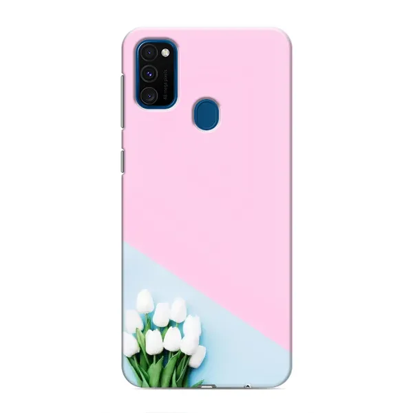 Чехол с рисунком «Белые тюльпаны» для Samsung Galaxy M31 Чехол с рисунком «Белые тюльпаны» для Samsung Galaxy M31