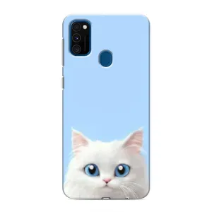 Чехол на тематику: Коты для Samsung Galaxy M31 (Белый кот)