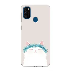 Чехол на тематику: Коты для Samsung Galaxy M31 (Белый котик)