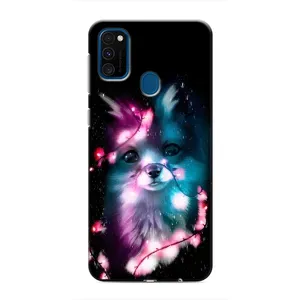 Чехол с Лисичкой для Samsung Galaxy M31 (Черная Лиса)