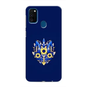Чехол Укр Символика для Samsung Galaxy M31 (Цветущий Герб)