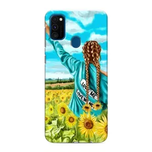 Чохол Стильні дівчата на Samsung Galaxy M31 (Дівчина на полі)