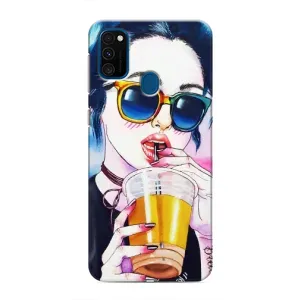 Чохол з картинкою Модні Дівчата Samsung Galaxy M31 (Дівчина з коктейлем)