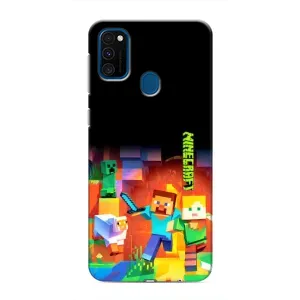 Чохли для Samsung Galaxy M31 (Персонажі МайнКрафт) (Герой Майнкрафт)