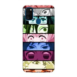 Силиконовые чехлы с глазами Anime для Самсунг Галакси М31 (Глаза Хашира)