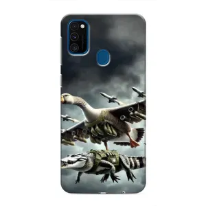 Чохол з мемами траралело тралала для Samsung Galaxy M31 (Гусіні і крокоділо)
