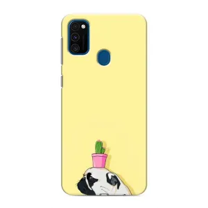 Бампер для Samsung Galaxy M31 з картинкою "Песики" (Кактус на голові)