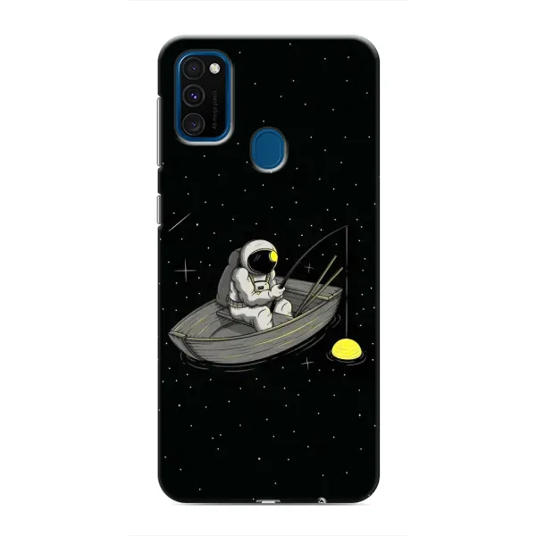 Чехол с рисунком «Космонавт на рыбалке» для Samsung Galaxy M31 Чехол с рисунком «Космонавт на рыбалке» для Samsung Galaxy M31