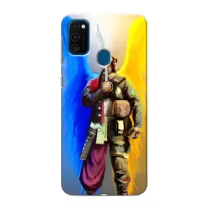 Чохол з картинкою (Патріотичний КОЗАК) на Samsung Galaxy M31 (КОЗАК з крилами)