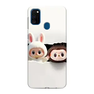 Чехол с принтом Лабубу для Samsung Galaxy M31 (Фигурки Labubu)