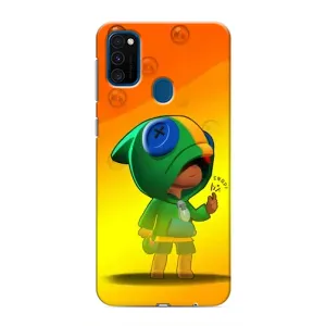 Чехол Бравл Старс для Samsung Galaxy M31 (LEON в кофте)