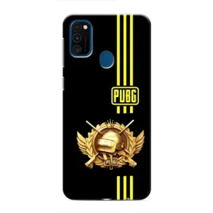 Чохол (TPU) з картинкою "Лого Пабг" на Самсунг Галаксі М31 (Логотип PUPG)