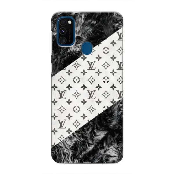 Чехол с рисунком «LV на белом» для Samsung Galaxy M31